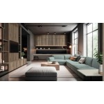 Фасад LuxeForm Idea GL-07 IS Серый мускус, глянец, толщина 17,7мм, основа МДФ, обратная сторона-высокопрочное покрытие в цвет